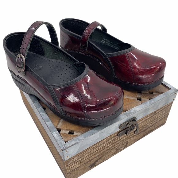 dansko marcelle patent leather